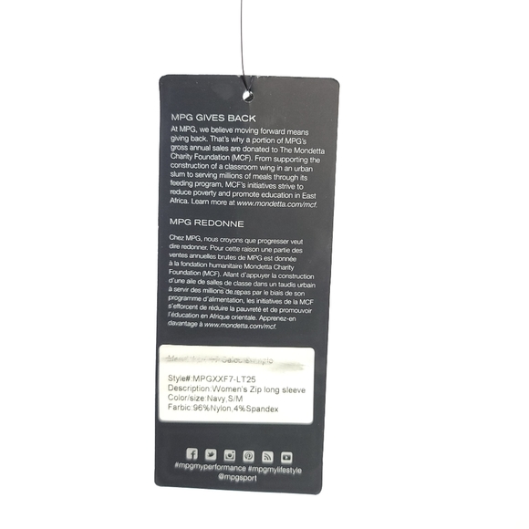 NWT MPG Womens Zip Longsleeve Tech Jacket - Picture 6 of 7